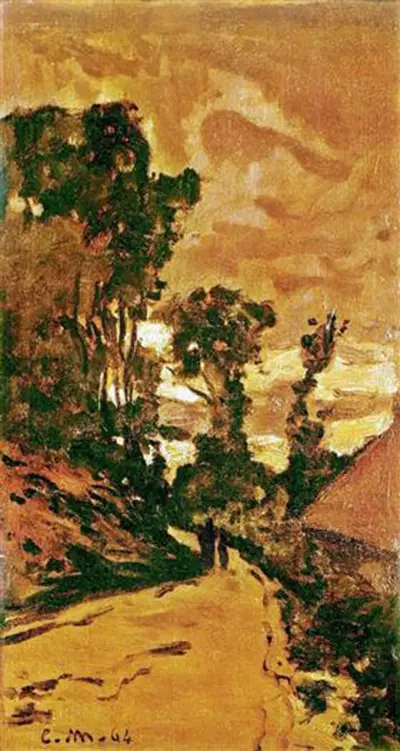 Road by Saint-Simeon Farm (1864) Claude Monet